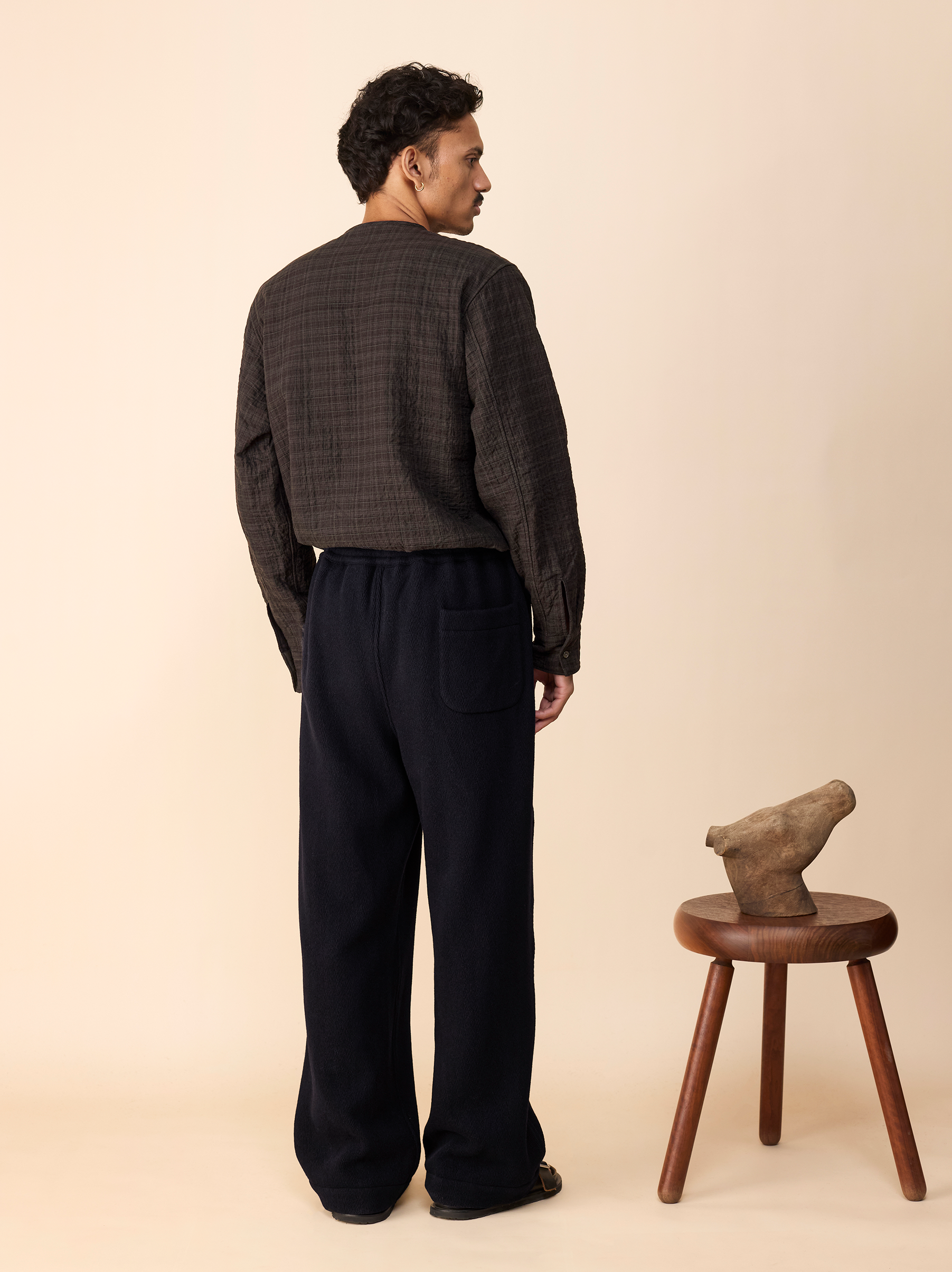 IT.024.15.133 HERRINGBONE DRAWSTRING PANTS