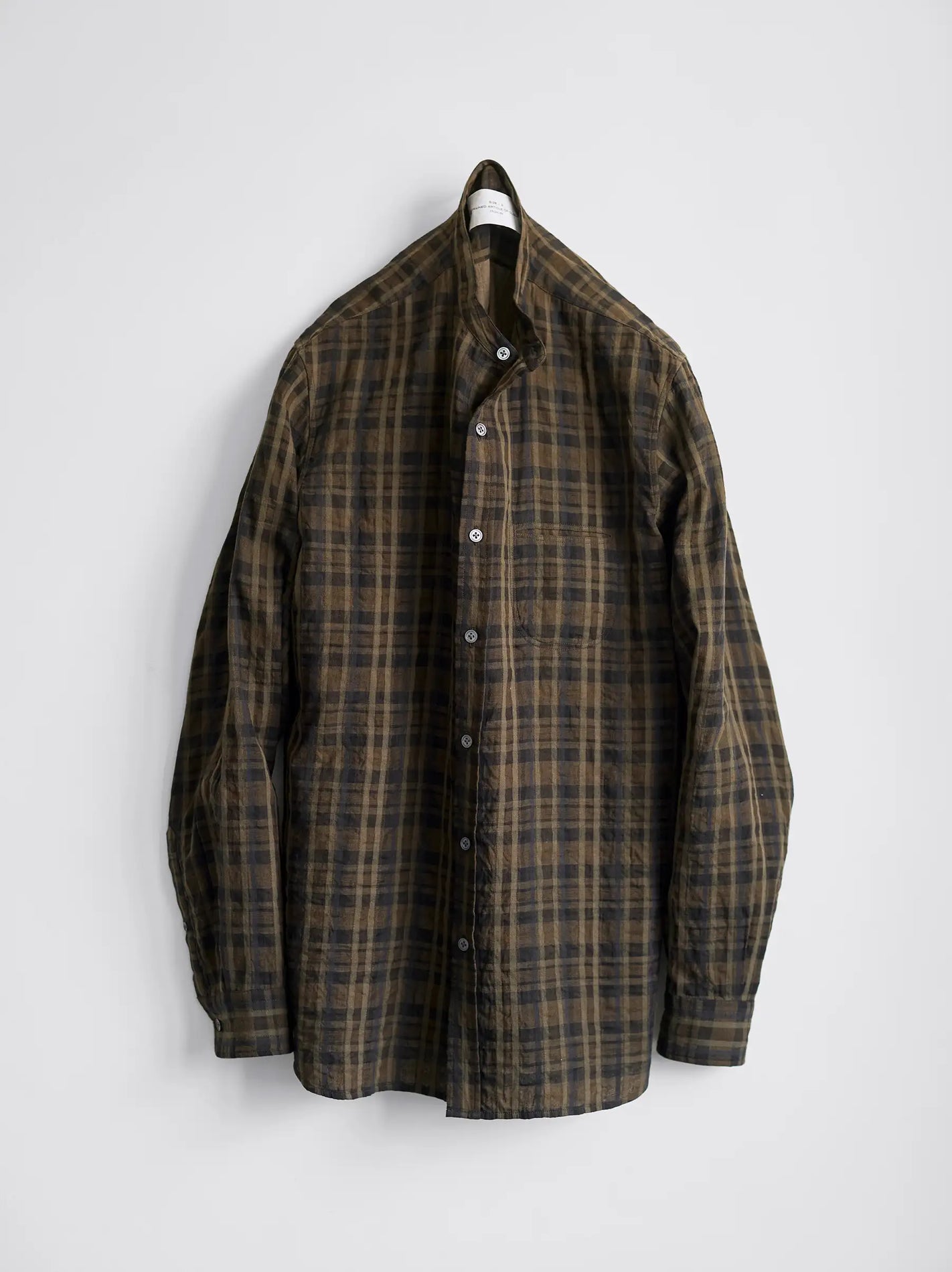 IT.EXC.25.44 BAND COLLAR SHIRT